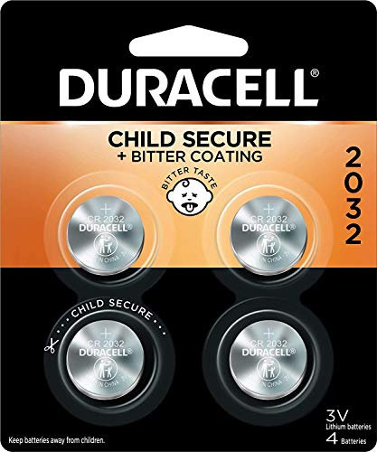 Duracell Batería médica de Litio, 3 V, CR2032, baterías de Litio 4/Paquete