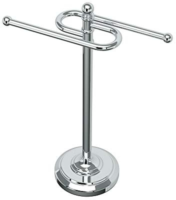 Gatco 1546 Counter Top S Style Towel Holder, Chrome