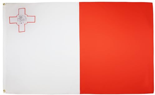 AZ FLAG Drapeau Malte 90x60 cm Drapeau Maltais Polyester 100D 2 Œillets