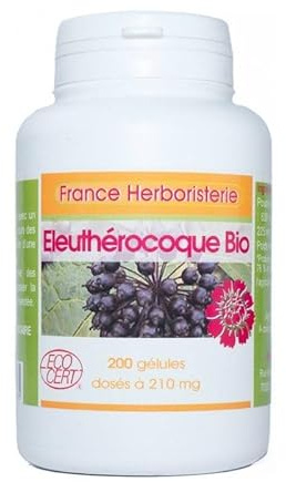 GELULES ELEUTHEROCOQUE racine (Ginseng Sibérie) 200 gélules dosées à 210mg.