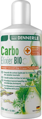 Dennerle Carbo Elixier Bio 250 ml- Flüssiger Kohlenstoff Dünger für üppigen Pflanzenwuchs