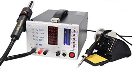GOWE 220V Hot Air Rework Station Repair System Hot Air Soldering Station 2 in 1 Rework Station