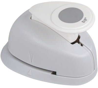 Rayher - Perforatrice a Forma di Cerchio ø 1,6 cm, 5/8, Adatta per Carta/Cartone Fino a 200 g/m2, Plastica, Grigio, 1,6cm- 5/8 Zoll