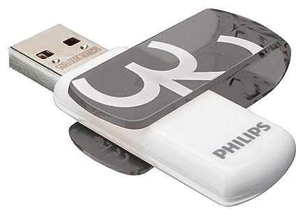 Philips Vivid Edition High Speed 2.0 USB-minne 32 GB med vridbart lock för PC, bärbar dator, datalagring, läshastighet upp till 23 MB/s