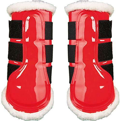HKM 547957 HKM Gamaschen -Comfort Lack-, M, rot