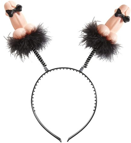 W WIDMANN MILANO Party Fashion - 05694 - Fascia per capelli con Willy e papillon, articolo scherzoso per addio al nubilato