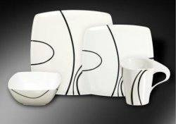 Melamine Zen 16 Piece Caravan Dinner Set