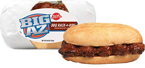 Advance Pierre Big Az Rack Oiled Ribs Barbecue Pork Sandwich, 8.6 Ounce -- 8 per case.