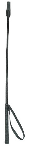 ARBO-INOX Reitgerte mit Klatsche in schwarz, 65 cm
