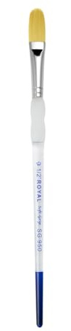 Royal Soft-Grip Series SG950 Gold Taklon Oval Wash (Size 1/2)