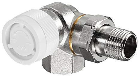 Oventrop Thermostatventil Baureihe AV 9 DN 15, PN 10, Winkeleck links Ventilunterteil