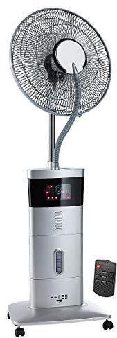 Sichler Haushaltsgeräte Kühlventilator: Kühl-Ventilator mit Sprühnebel & Ionisator, 100 Watt (Standventilator mit Sprühnebel, Ventilator mit Nebel, Turmventilator)