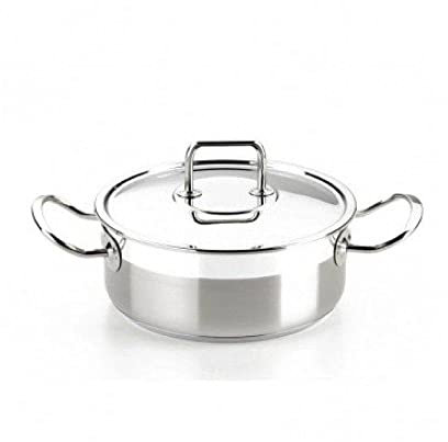 BRA Profesional Cacerola Con Tapa de acero inoxidable Profesional 22 Cm