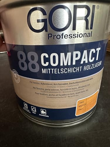 Gori 88 Compact-Lasur Das Original - Holzlasur Nussbaum 7808 2,5 Liter