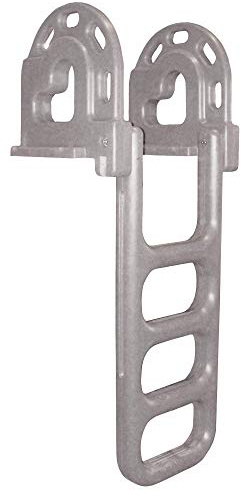 Dock Edge Dock Ladder, 4 - Step, Flip Up - Grey