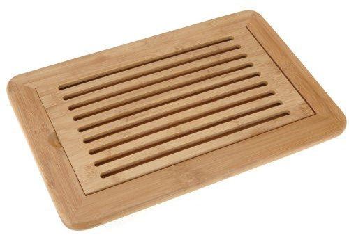 Koopman International Mazali Ko Serv 784200060 Brotschneidebrett Bambus, Holz, Mehrfarbig