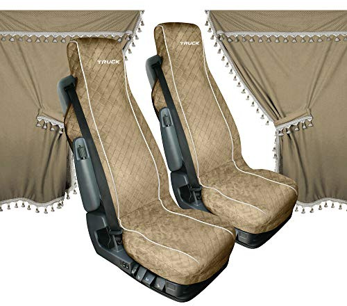Lampa 98645 Melissa, Set Tende e coprisedili in Microfibra per Camion - Beige