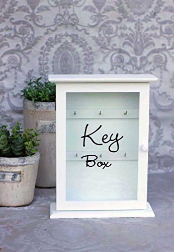 condecoro Schlüßelkasten 'Key Box' Shabby Landhaus Schlüsselboard in Weiss