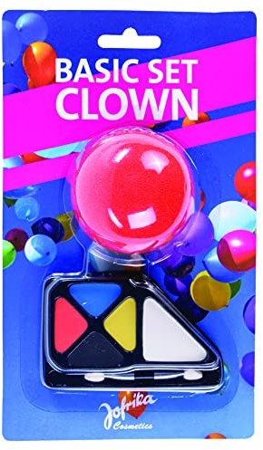 Jofrika 709710 Clown Gesichtsfarbe und Kostümzubehör, Mehrfarbig