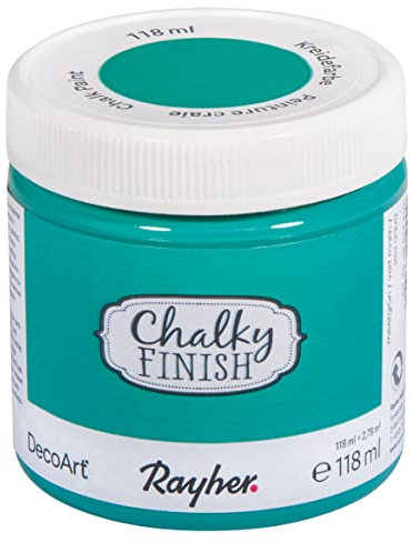 Rayher 38867410 Chalky Finish, meergrün, Dose 118 ml (1er Pack)