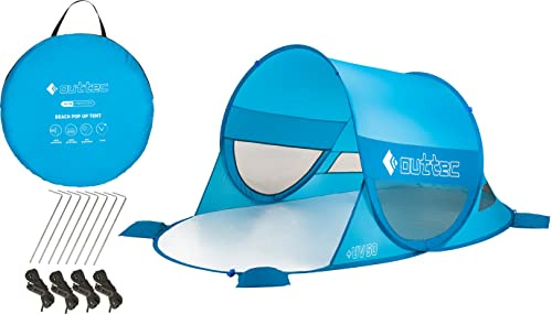 Outtec Tenda da Spiaggia Easyhade Portatile UV 50 - Tenda da Spiaggia Pop Up - Pieghevole Tenda Giardino y Mare Bambini con Sacche di Sabbia - Facile da Trasportare