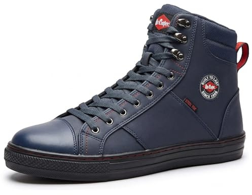 Lee Cooper Arbetskläder SB/SRA retro basebollkänga, unisex modern styling säkerhetssko arbete säkerhetssko