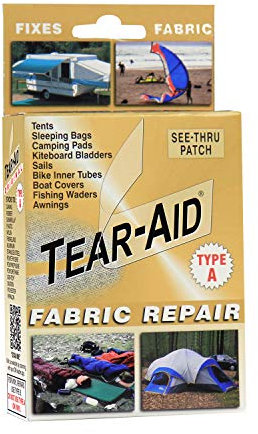 Tear-Aid Repair Fabric Repair Tear-AID Unisex första hjälpen-kit, tygreparation (1 styck), 1 US, 1-pack