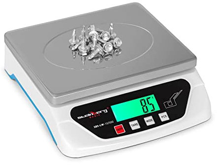Steinberg Systems SBS-LW-10/500 Briefwaage digital 10kg / 0,5g Feinwaage Paketwaage Postwaage Digitalwaage (2 x AA/Netzstrom, 21,7 x 17,7 cm, LCD Display)