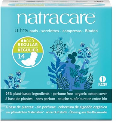 Natracare Cotton Natural Feminine Ultra Pads Regular With Wings By Natracare, 14 Ea, 14 Count