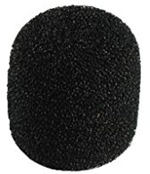 Monacor WS-20 Mikrofon-Windschutz aus schwarzem Schaumstoff für Mikrofone mit Ø 12-14 mm