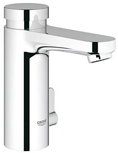 Grohe Eurosmart CS Selbstschluss-Waschtischbatterie mit Mischung 36317000, Silber