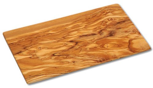 Tabla para cortar hierbas de madera de olivo, aprox. 21 x 13 x 0,5 cm