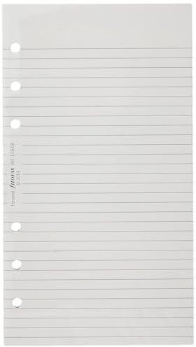 Filofax Carta per appunti personale a righe, colore: bianco