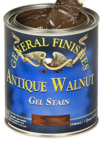 General Finishes Oil Base Gel Stain, 1/2 Pint, Antique Walnut