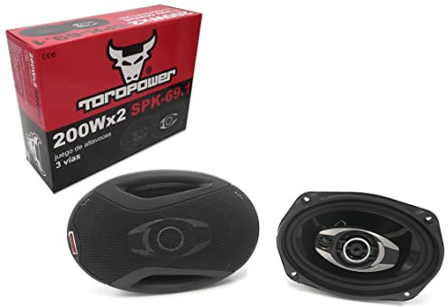 Juego de altavoces de 3 vías color negro, SPK-6x9, 6x9 -