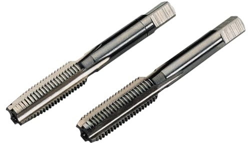 SW-Stahl 81772L Gewindebohrersatz M14x1,25 HSS Handgewindebohrer 2-tlg. | Feingewinde DIN 2181 Satz mit Vorschneider und Fertigschneider fuer Metall, Zündkerzengewinde und Reparatur