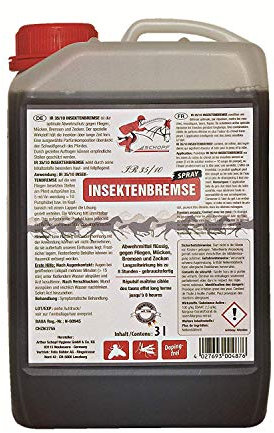 Schopf 302046 Solution Anti-Mouches pour protéger Les Chevaux Effet Longue durée Contient de l'aloé Vera 3 l