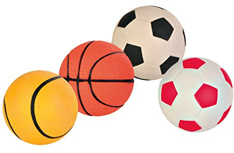 Trixie Weicher Ball, weicher Gummi, schwimmend, Ø9 cm, Hund, Natur, 3444