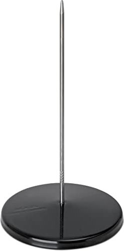 MAUL Zettelspießer | Moderner Zettelhalter aus Edelstahl | Schreibtisch Organizer zur Aufbewahrung von Rechnung und Notizzettel | Notizzettelhalter für Büro und Gastronomie | Schwarz