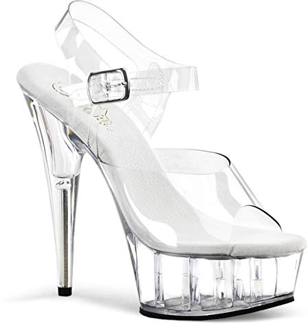 Pleaser Del608/c/m, Damen Plateau Pumps