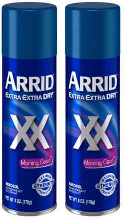 Arrid Deodorant 6 Ounce Aerosol XX Morning Clean (177ml) (2 Pack)