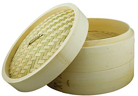 School of Wok - Bamboo Steamer Basket, 2 Tier, 10/25cm