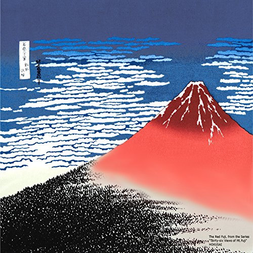 Furoshiki AKAFUJI roter Fuji hergestellt in Japan ca. 50 cm x 49 cm