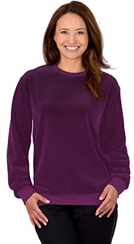 TRIGEMA Nicki-tröja, aubergine, L