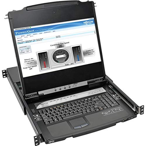 Tripp Lite 8-Port Rackmount Console HDMI KVM Switch 17 LCD IP Remote Access (B030-008-17-IP)