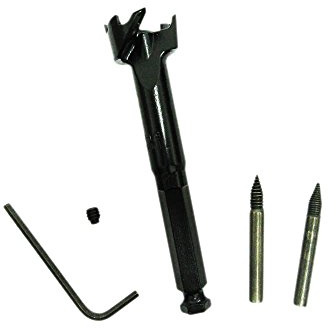 Broca para madera de 1-1/8 pulgadas de diámetro, autoalimentación