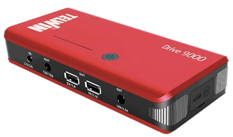 Telwin 829565 Arrancador Multifunción de Litio y Powerbank, 12 W, 230 V, Rojo