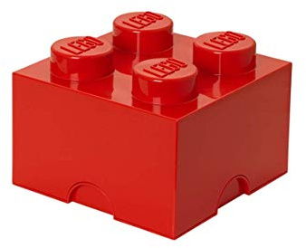 Lego Lego Storage Brick 4, Red