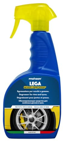 FRA-BER Lega 750ml - DETERGENTE per Cerchi: SCIOGLIE ED ELIMINA Lo Sporco LASCIANDO Una Pellicola ANTIOSSIDANTE ED Il Cerchio Brillante