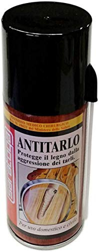 insetticida, con una formula specifica per uso domestico e civile, per eliminare, in modo definitivo, il problema causato dai tarli.